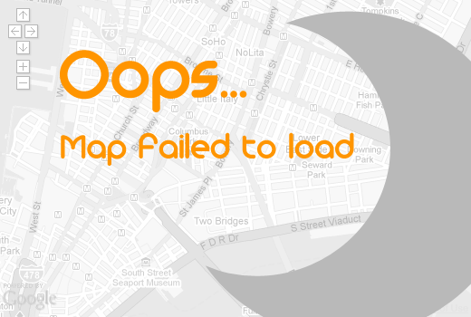 google map fail